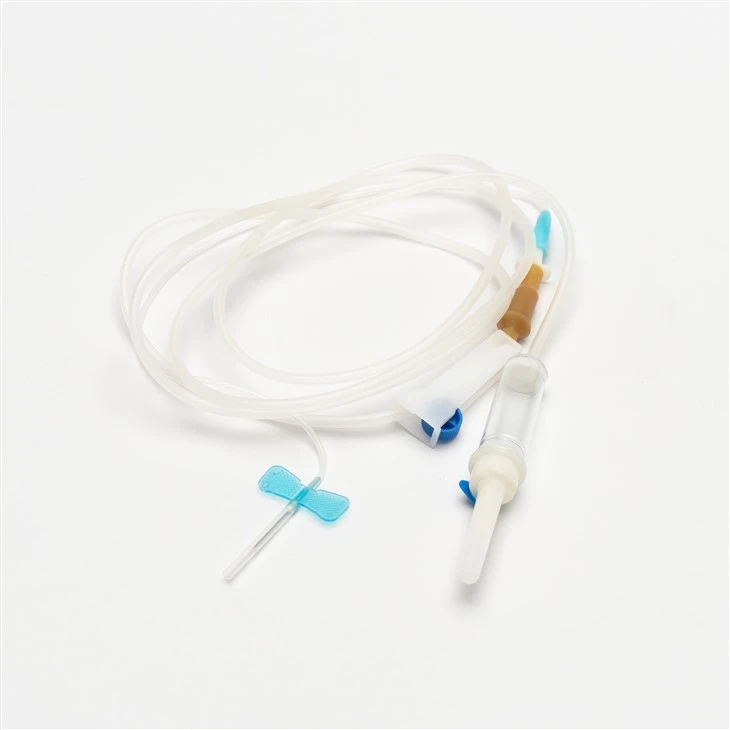 Medical Disposable IV Infusion Giving Fluid Drip Set Sterile IV Administration Infusion Set With Flow Regulator